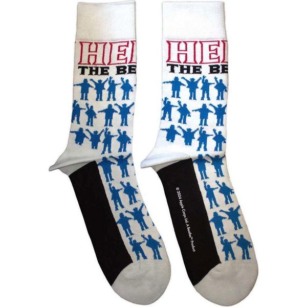 The Beatles - Calzini Alla Caviglia "Help"" Per Uomo/Donna Unisex RO14633 (37 Eu - 40,5 Eu) (Bianco)"-image