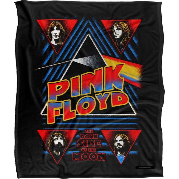 Pink Floyd - Coperta "Dark Side"", Setosa, Supermorbida TV23545 (Taglia Unica) (Nero/Colore)"-image