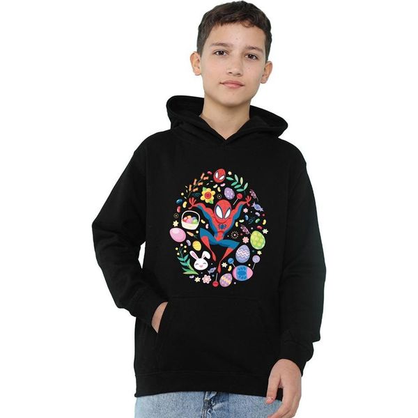 Spider-Man - Felpa Con Cappuccio Per Bambini, Pasqua TV23737 (128) (Nero)-image