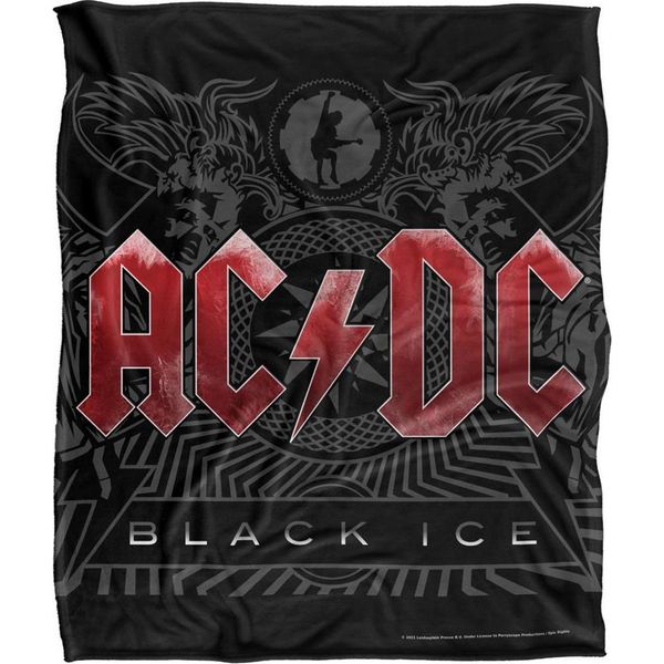 Ac/Dc - Coperta "Black Ice"", Setosa E Morbida TV23818 (Taglia Unica) (Nero/Rosso)"-image