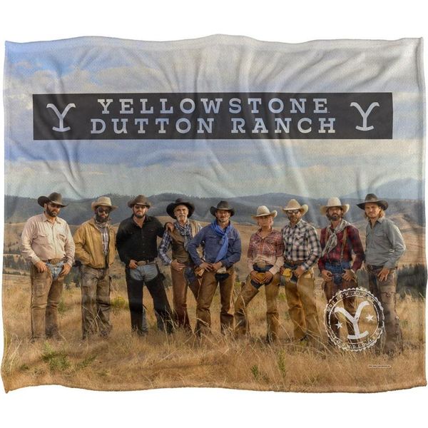Yellowstone - Coperta Per Le Mani "Dutton Ranch"", Setosa, Morbidissima TV23682 (Taglia Unica) (Colore)"-image