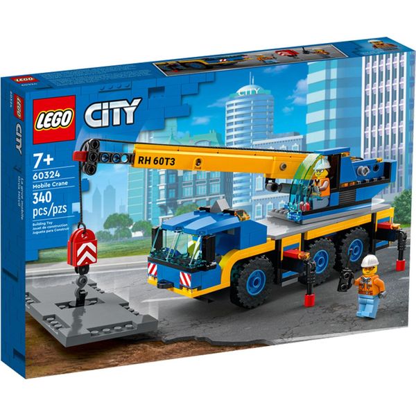 Lego 60324 City Gru Fuoristrada, Gru Mobile, Camion Giocattolo, Giocattolo Per Bambini E Bambine Dai 7 Anni In Su, Set Da Costruzione Per Veicoli Da Costruzione-image
