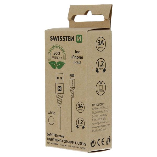 Cavo Dati Usb / Lightning 1,2 M, Bianco (Eco Pack) - 8595217475649-image