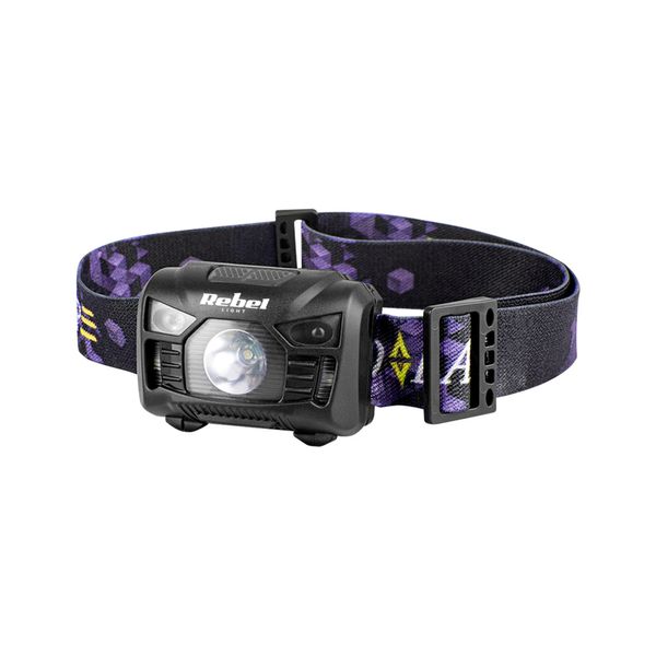 Lampada Frontale Rebel URZ0938 Con Batteria Ricaricabile 1200Mah, 3W/120Lm-image