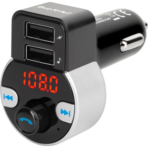 Peiying Trasmettitore Fm Bluetooth URZ0481, MP3, Usb, Sd, Caricabatteria Per Auto-image