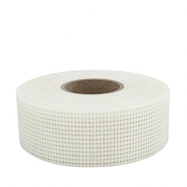 Nastro Reticolato 50 Mm In Fibra Di Vetro Per Giunti 10X90 M Autoadesivo Per Cartongesso-image