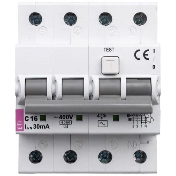 Interruttore Differenziale 4P 16A C 0,03A Tipo Ac KZS-4M 002174024-image