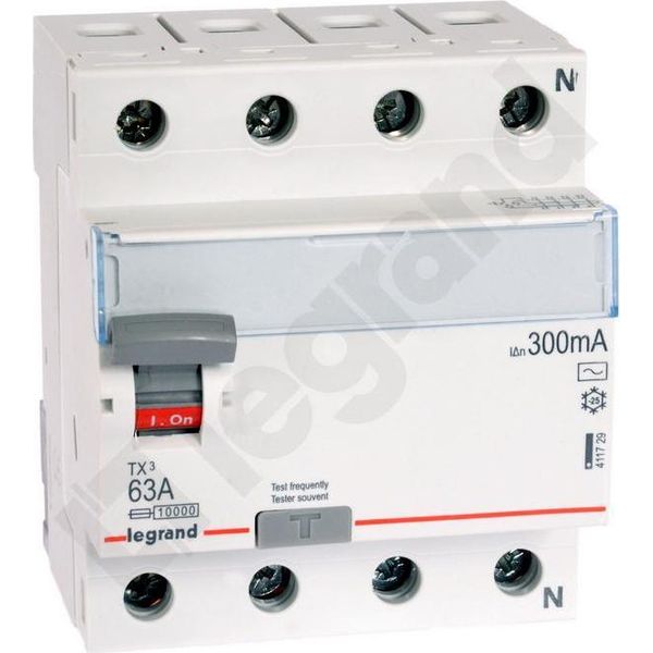4P 63A 0,3A Interruttore Differenziale Tipo Ac P304 TX3 411729-image