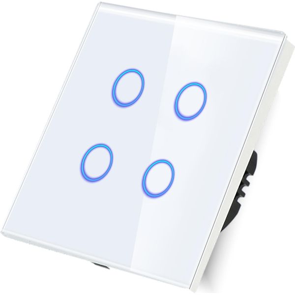 Interruttore A Sfioramento Wlan Quadruplo Solo Live Line Bianco__-image