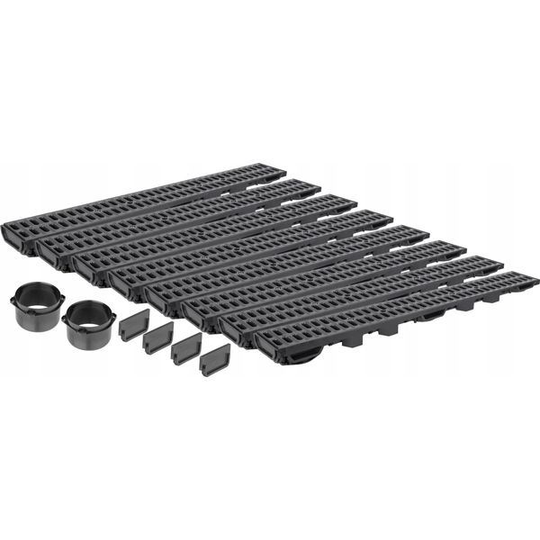 Linea Di Scarico H55 Griglia In Plastica Fino A 1,5 Tonnellate A15 Set 8M Aquer-image