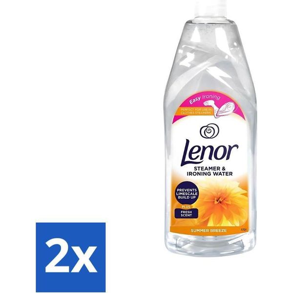 Lenor Acqua Da Stiro Summer Breeze 1 Litro - Confezione Risparmio - 2 Pezzi-image
