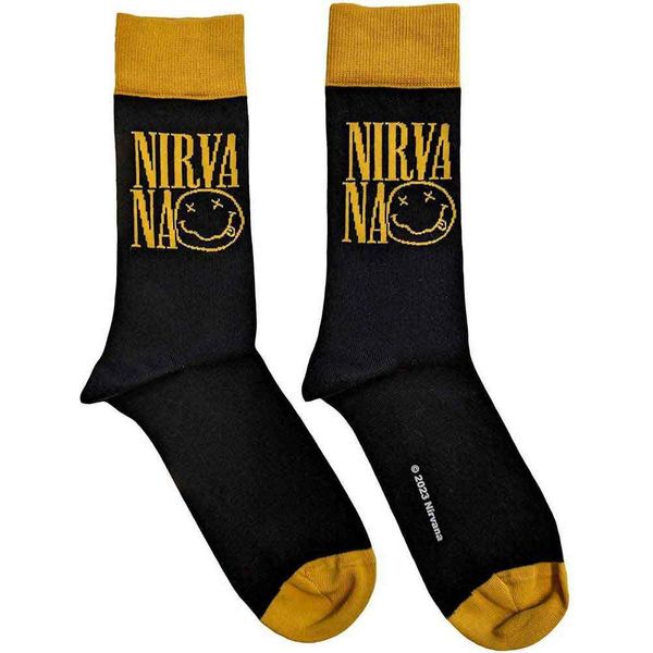Nirvana - Calzini Alla Caviglia Per Uomo/Donna Unisex RO14672 (37 Eu - 40,5 Eu) (Nero)-image