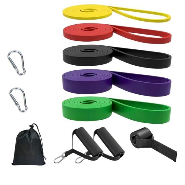 Inf Set Di 5 Bande Di Resistenza 4.5TPE - Allenamento Fitness, Forza E Trazioni Assistite-image