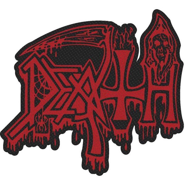 Morte - Scollo - Patch - Logo In Poliestere RO4597 (Taglia Unica) (Rosso/Nero)-image