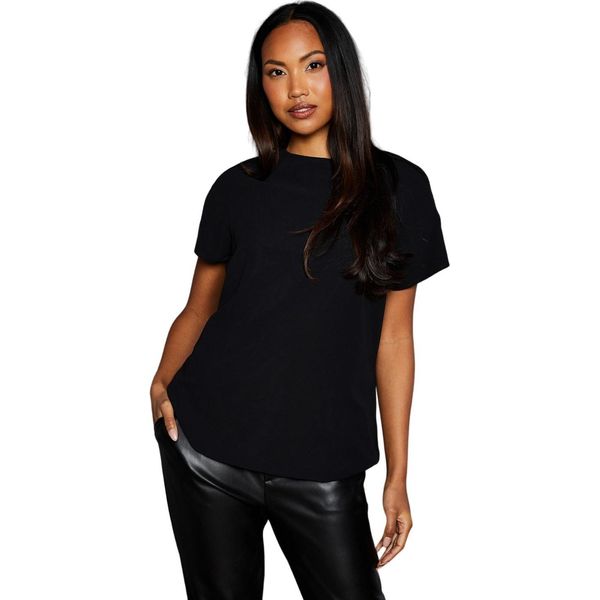 Principles - T-Shirt Con Inserto In Paillettes Per Donna DH7829 (44 It) (Nero)-image