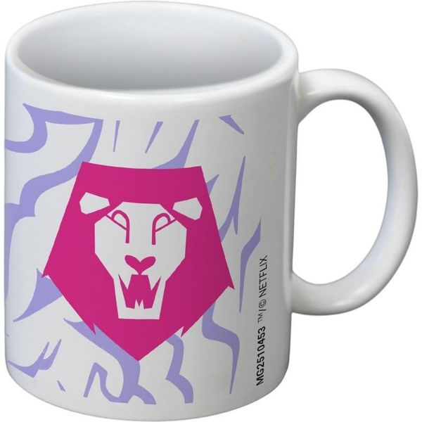 K-Pop Demon Hunters - Tazza Da Caffè, Saja Boys PM12506 (Taglia Unica) (Bianco/Rosa)-image