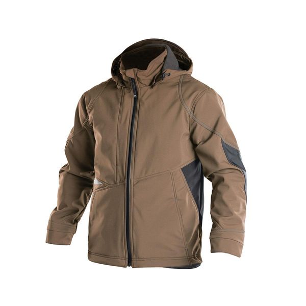 Dassy® Gravity Giacca Softshell Lehmbraun/Anthrazitgrau Taglia Xl Lunghezza: Standard-image