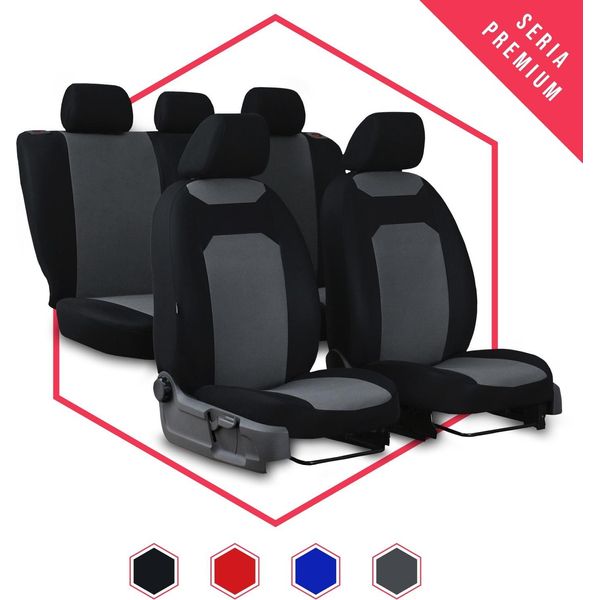 Coprisedili Auto Coprisedili Universali Per Isuzu D-Max I Grigio Auto Set Nuovo-image