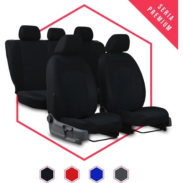 Coprisedili Auto Coprisedili Universali Per Hyundai I20 Iii Nero Auto Set Nuovo-image