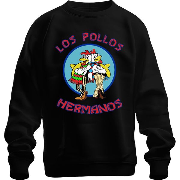 Los Pollos Hermanos Fast Food Serie Cult Fanart Unisex Felpa Pullover, Nero, Xl-image