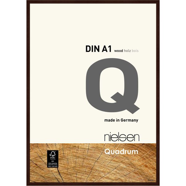 Telaio Smontabile In Legno Nielsen Quadrum 59,4X84,1 Cm Wenge Din A1-image
