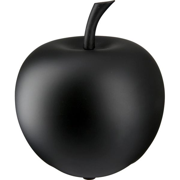 Casablanca Dekoobjekt, Apfel, "Portofino"", Keramik, Schwarz, , H. 26 Cm, D. 27 Cm 32055"-image