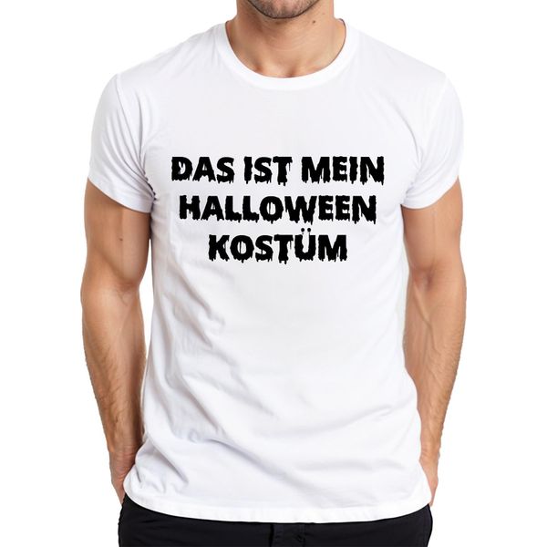 Questo è Il Mio Costume Di Halloween Divertente Detto Travestimento Spaventoso Maglietta Da Uomo, Bianca, 3XL-image