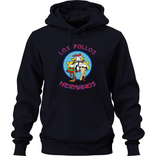 Los Pollos Hermanos Fast Food Serie Cult Fanart Unisex Felpa Con Cappuccio, Navy, Xxl-image