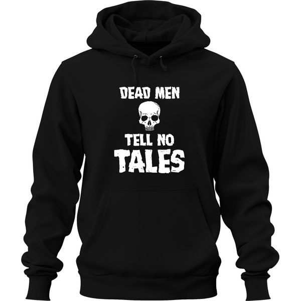 Dead Men Tell No Tales Pirate Skull Sailor Old Unisex Hoodie Hoodie, Nero, L-image