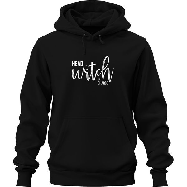Regalo Strega Di Halloween Donna Testa Strega In Carica Festa Strega Unisex Felpa Con Cappuccio, Nero, Xxl-image