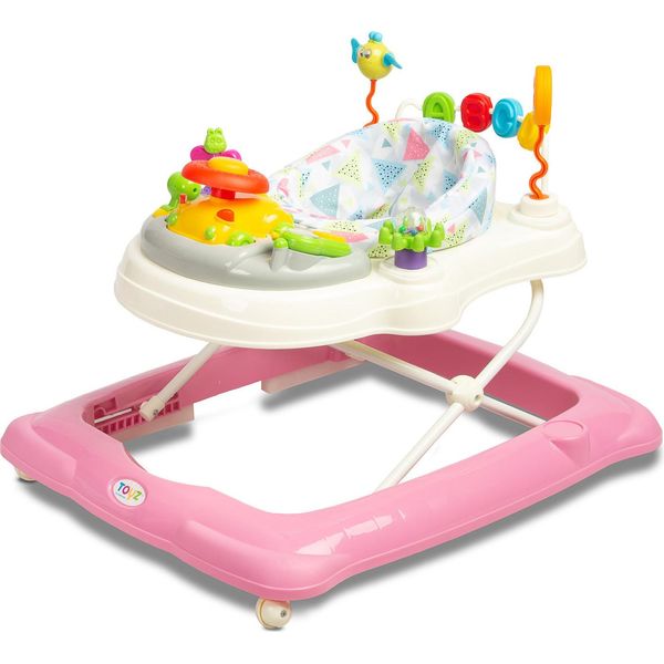Passeggino Toyz Stepp Per Bambini A Partire Da 6 Mesi Con Scheda Di Apprendimento - Rosa-image