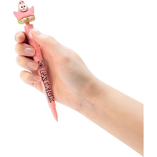 Bluesky SB717430 Bluesky Kugelschreiber Spongebob - Fidget Pen Inkl. Sammelfigur Pink Schreibfarbe Schwarz, 1 St.-image