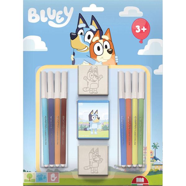 Altre Marche Set Di Timbri Bluey 11 Pezzi-image