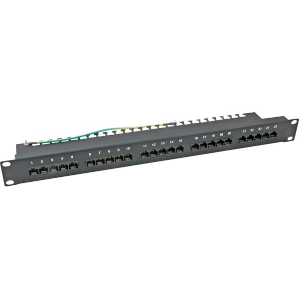 Efb 37595SW.2 Efb Patchpanel 50Xrj45 8/4 1HE Isdn, Schwarz, Cat. 3-image