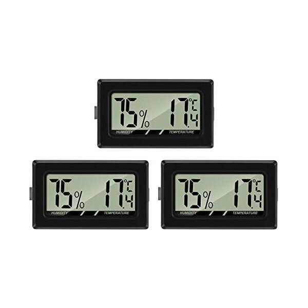 Mini Termometro Digitale Lcd Igrometro, Tester Di Umidità Temperatura Frigorifero, Acquario-image