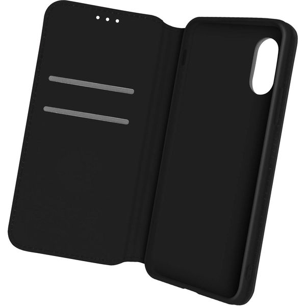 Avizar, Cover In Ecopelle Classic Edition, Custodia Flip Per Samsung Xcover 5, Nero-image