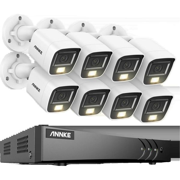 Sistema Di Telecamere Di Sicurezza, 5MP Ad Alta Risoluzione, 8CH Dvr Con Visione Notturna, 8CH Dvr 8 Pezzi Kit-B, 4T-image