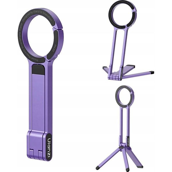 Supporto A Treppiede 2In1 Per Telefono Magsafe Metal Ulanzi MA30 / Viola-image