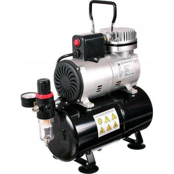 Compressore Per Aerografo Ls-186S Con Ventola E Serbatoio Da 3 Litri-image