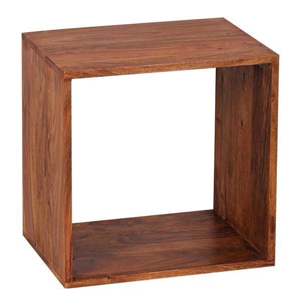 Kadima Design Cube Regal Nako: Massivholz, Beistelltisch/BüCherregal, Vielseitig, Pflegeleicht-image