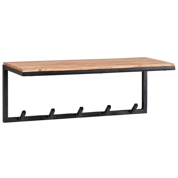 Kadima Design Wandgarderobe, Akazienholz & Metallgestell, Stilvoll, 70X27X30 Cm-image