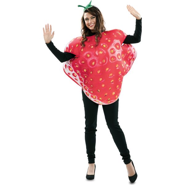 Costume Da Fragola Divertente Costume Di Carnevale Rosso - Taglia Unica (M/L)-image