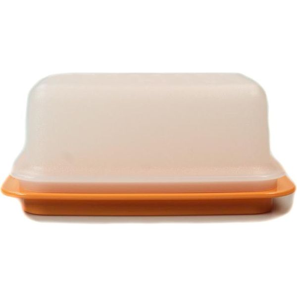Tupperware Piatto Per Burro Butterschatz Bianco Arancio Butterschatz Frigorifero-image