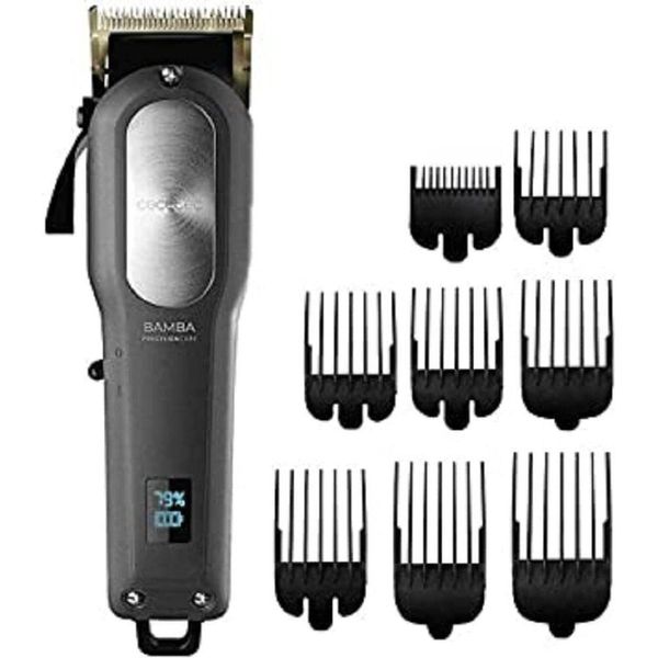 Bamba Precisioncare Pro Clipper Titanium Go. Batteria Al Litio, Lame In Acciaio Inossidabile, Fino A 2 Ore Di Autonomia, 8 Pettini, Regolazione Di Precisione-image