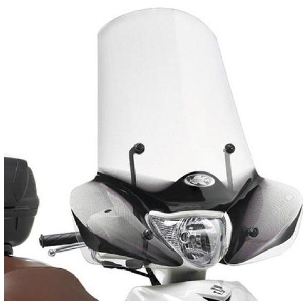 Parabrezza Moto Per Suzuki Sixteen 125-150 (08-16), Kappa, Trasparente-image