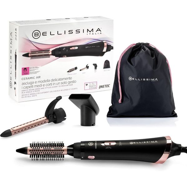 Ceramic Air, Styler Ad Aria Calda 3 In 1, Per Capelli Corti E Di Media Lunghezza, 800 W, Asciugatura A Stampo, Rivestimento In Ceramica, 2 Combinazioni Aria/Temperatura-image