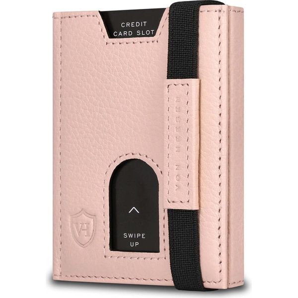 Portafoglio Sottile Con Tasca Portamonete E Protezione Rfid - Portafoglio In Pelle - Mini Portafoglio Per Uomo E Donna - Porta Carte Di Credito In Vera Pelle Piccolo-image