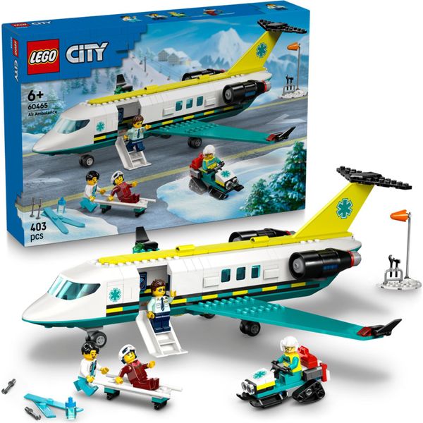 Lego City 60465 Emergency Air Ambulance Airplane-image