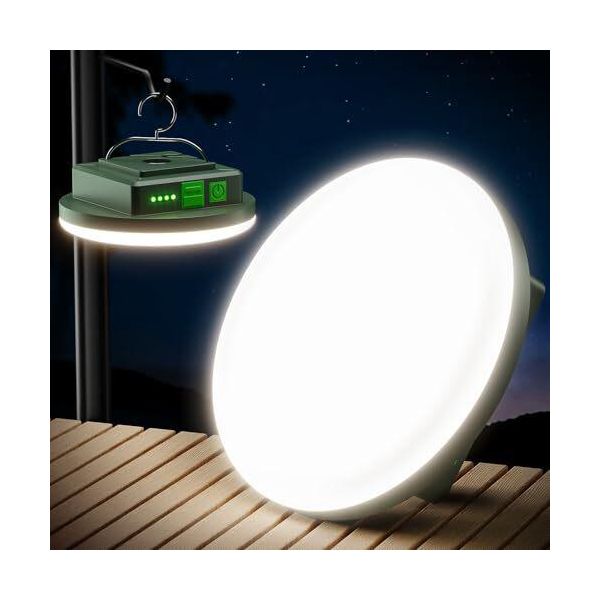 Eventek Lampada Da Campeggio 12000 Mah, 4000 Lm Luce Da Esterno Led Ultra Luminosa 4 Modalità E Magnetica, IPX5 Impermeabile Ricaricabile Tenda Da Campeggio, Interruzioni Di Corrente,-image