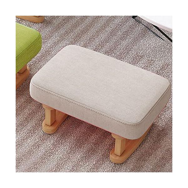 Sgabello Rettangolare, Sgabello Con Seduta, Sgabello Con Piedi In Legno, Seduta Imbottita, Panca Con Piede Sgabello Imbottito, Pouf Soggiorno, Camera Da Letto (B)-image
